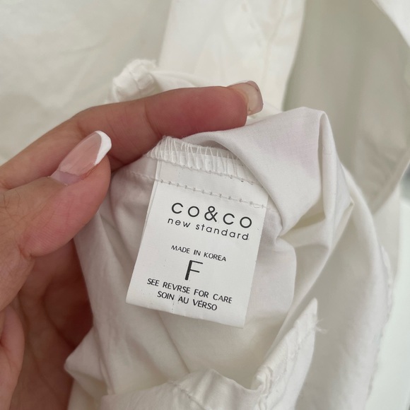 co&co new standard Classic White Button Down Shirt - Picture 5 of 5